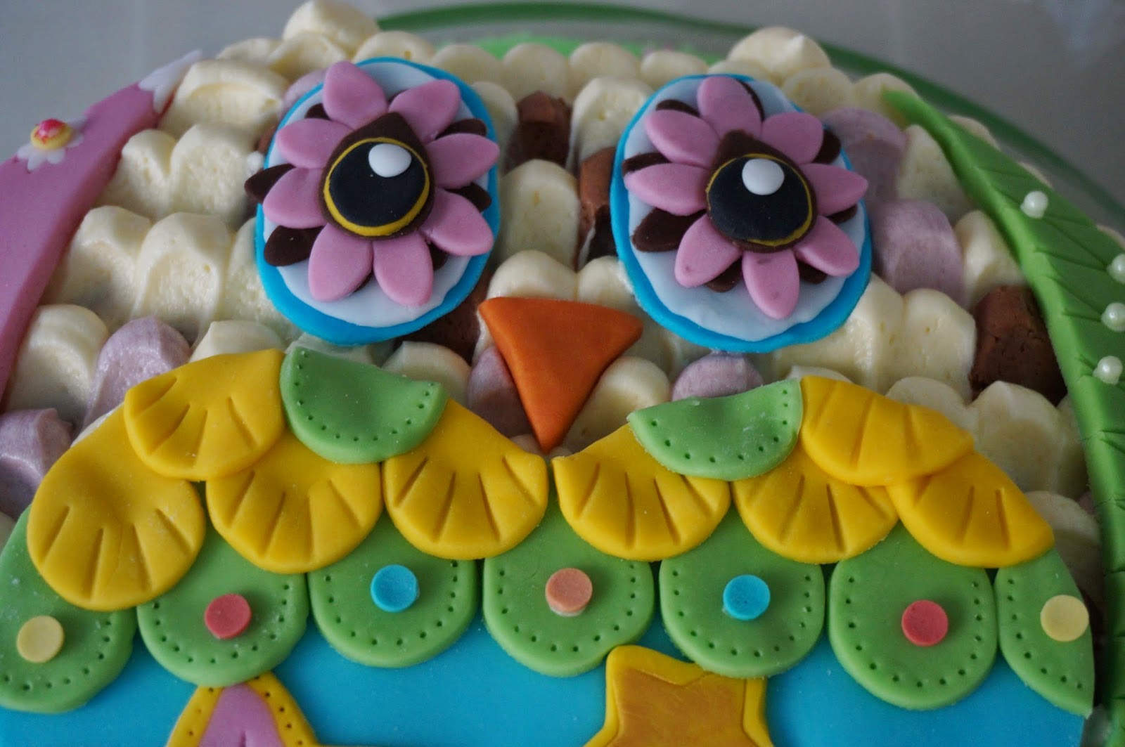 Owl Cake Step by Step Recipe and Easy Cake Decoration - In The Playroom